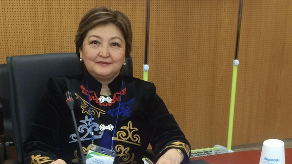 Назначенная исполняющим обязанности министра здравоохранения Гулнара Баатырова. Архивное фото - Sputnik Кыргызстан