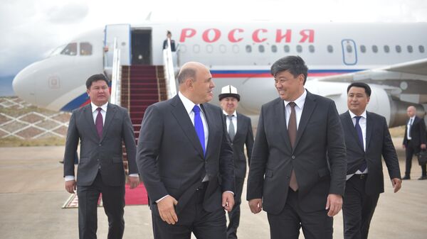 Прибытие председателя правительства России Михаила Мишустина в КР - Sputnik Кыргызстан