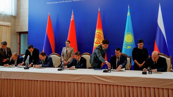 Премьер-министр РФ М. Мишустин принял участие в заседании Евразийского межправительственного совета - Sputnik Кыргызстан