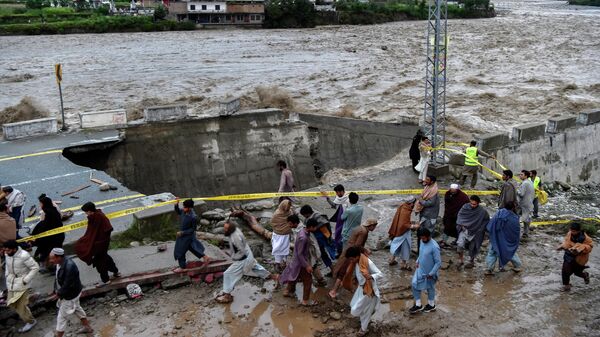 Наводнение на севере Пакистана - Sputnik Кыргызстан