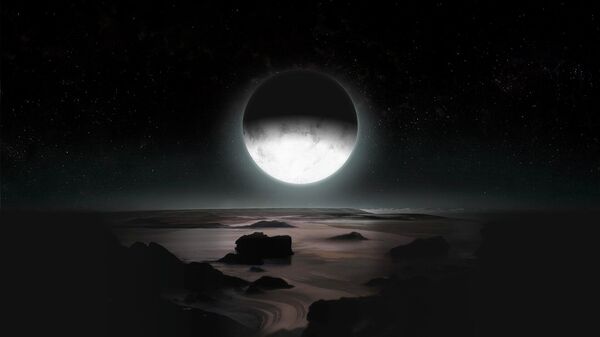 Иллюстрация восхода луны Харон над Плутоном  - Sputnik Кыргызстан