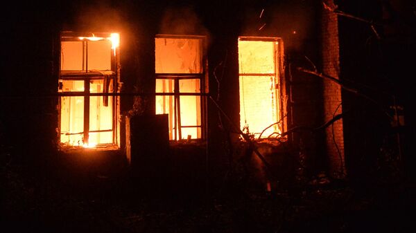 Пожар в жилом доме. Архивное фото - Sputnik Кыргызстан