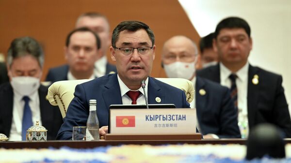 Президент Садыр Жапаров во время саммита ШОС  - Sputnik Кыргызстан