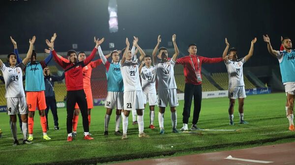 Молодежная сборная Кыргызстана по футболу (U-20) после победы над командой из Брунея в отборочном раунде Кубка Азии - Sputnik Кыргызстан