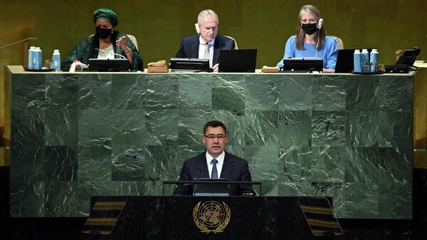 Участие президента Кыргызстана Садыра Жапарова в 77-й сессии Генеральной Ассамблеи ООН - Sputnik Кыргызстан