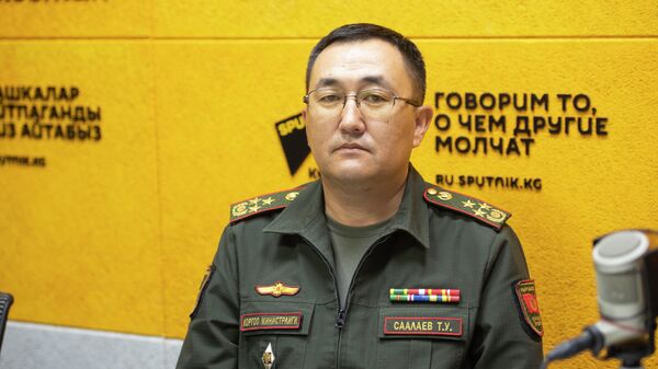 Начальник Управления военного образования министерства обороны КР Талгат Саалаев - Sputnik Кыргызстан