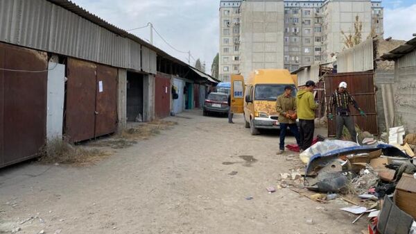 Снос гаражей в микрорайоне Учкун - Sputnik Кыргызстан