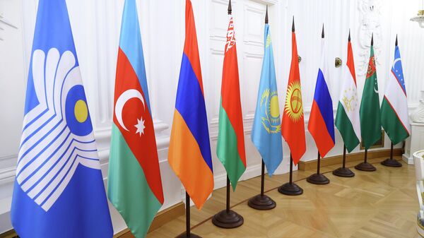 Флаги стран-членов СНГ. Архивное фото - Sputnik Кыргызстан