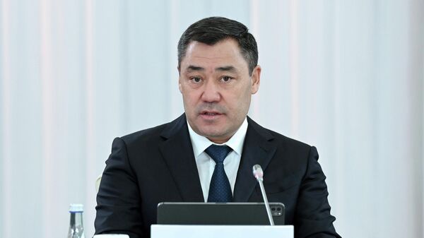 Президент Кыргызстана Садыр Жапаров на заседании Совета глав государств СНГ в Астане - Sputnik Кыргызстан