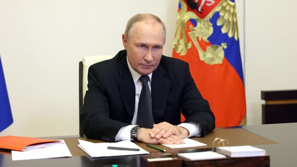 Россия президенти Владимир Путин Коопсуздук кеңешинин жыйынында  - Sputnik Кыргызстан