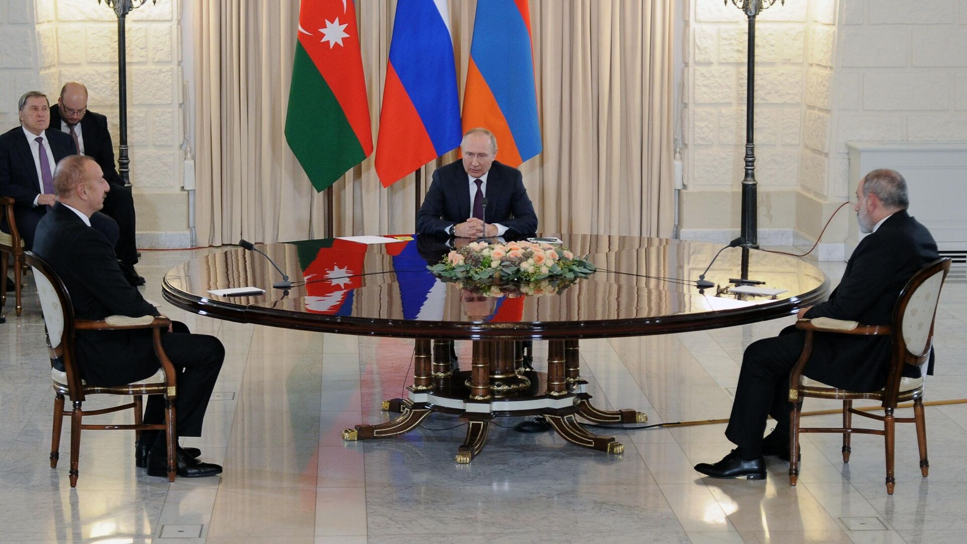 Россия, Армения жана Азербайжандын лидерлеринин өткөн саммитти  - Sputnik Кыргызстан, 1920, 01.11.2022