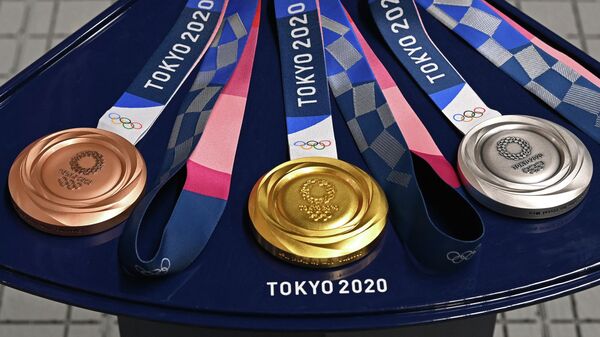 Медали Олимпийских игр 2020 года в Токио. Архивное фото - Sputnik Кыргызстан