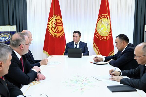 Президент КР Садыр Жапаров сегодня принял министра внутренних дел Турции Сулеймана Сойлу, прибывшего в страну с визитом - Sputnik Кыргызстан