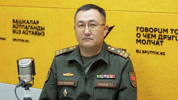 Начальник Управления военного образования и науки Министерства обороны КР Талгат Саалаев - Sputnik Кыргызстан