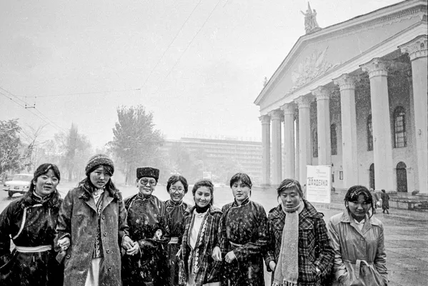 Борбор калаадагы №17 кесиптик училищеде билим алган монголиялык жаштар. 1978-жыл - Sputnik Кыргызстан