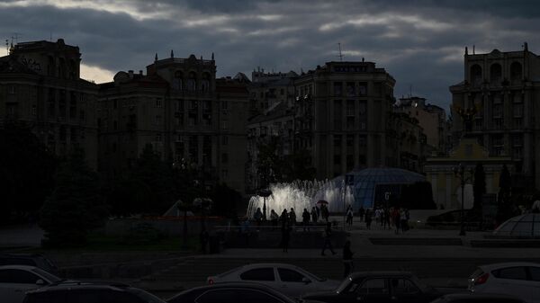 Фонтан на площади Независимости в украинской столице Киеве. Архивное фото - Sputnik Кыргызстан