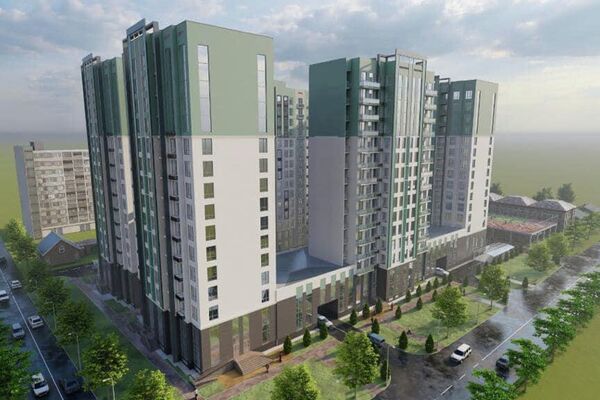 В Кыргызстане начали строить многоэтажные дома в рамках госипотеки по сниженным процентам, сообщил в соцсетях глава пресс-службы президента Дайырбек Орунбеков и показал эскизы - Sputnik Кыргызстан