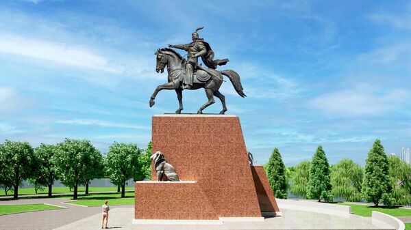 Эскизы памятника Манасу Великодушному, который будет установлен в Астане - Sputnik Кыргызстан
