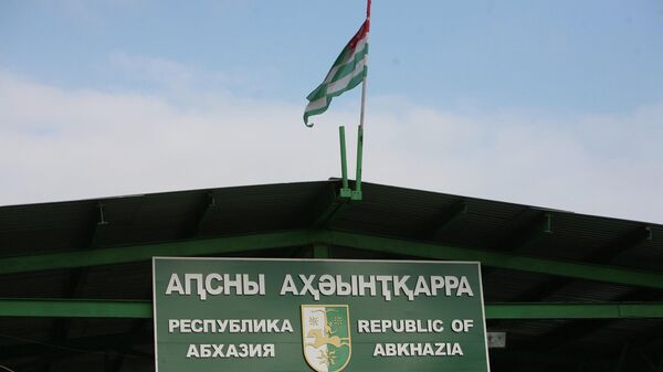 Пограничный пост Псоу в Абхазии - Sputnik Кыргызстан