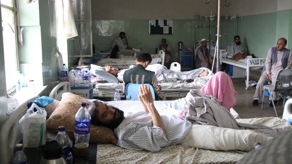 Пациенты в палате больницы в Кабуле. Архивное фото - Sputnik Кыргызстан