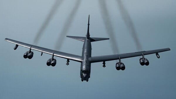 Американский бомбардировщик B-52H Stratofortress. Архивное фото - Sputnik Кыргызстан