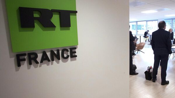 Офис телеканала RT France в Париже. Архивное фото - Sputnik Кыргызстан