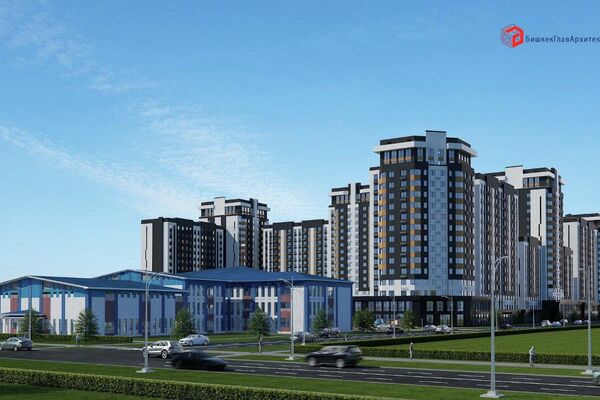 Пресс-служба &quot;Бишкекглавархитектуры&quot; представила эскизы домов в микрорайоне, который планируется возвести на месте бывшей исправительной колонии № 47 - Sputnik Кыргызстан