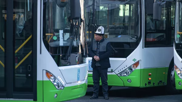 Пассажирские автобусы на газе в Бишкеке. Архивное фото - Sputnik Кыргызстан