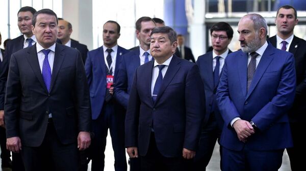 Председатель кабмина Акылбек Жапаров на цифровом форуме Digital Almaty 2023 - Sputnik Кыргызстан