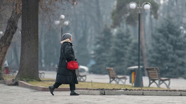 Женщина идет по улице в Бишкеке. Архивное фото  - Sputnik Кыргызстан