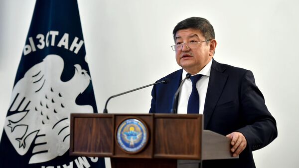 Председатель кабинета министров Акылбек Жапаров на расширенной коллегии ГНС - Sputnik Кыргызстан