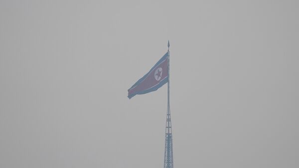 Флаг Северной Кореи. Архивное фото - Sputnik Кыргызстан