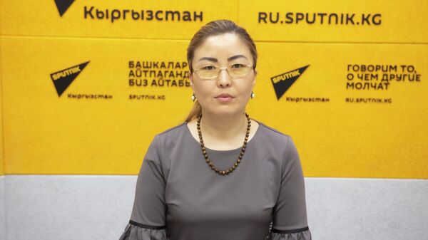 Заведующая отделом содействия занятости МТСОиМ КР Наргиза Туркебекова - Sputnik Кыргызстан