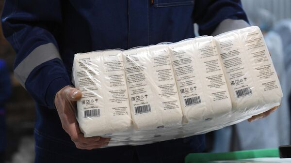 Упаковка сахара. Архивное фото - Sputnik Кыргызстан