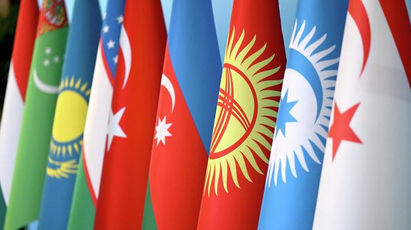 Флаги стран участниц Организации тюркских государств. Архивное фото  - Sputnik Кыргызстан
