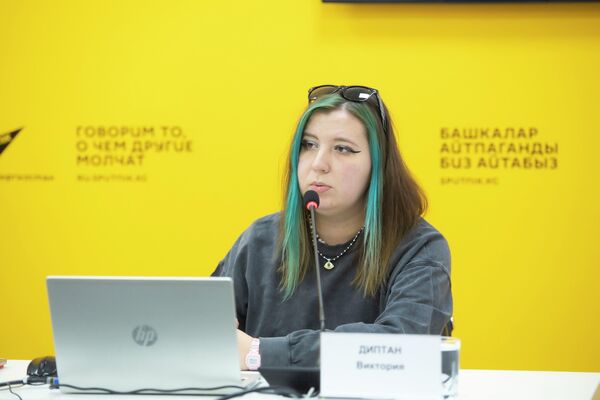 Виктория Диптан во время мастер-класса - Sputnik Кыргызстан