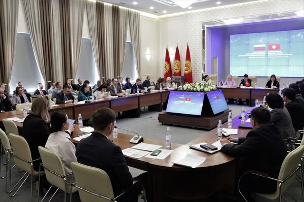 В Бишкеке состоялось экспертное заседание межправительственной кыргызско-российской комиссии по торгово-экономическому, научно-техническому и гуманитарному сотрудничеству - Sputnik Кыргызстан