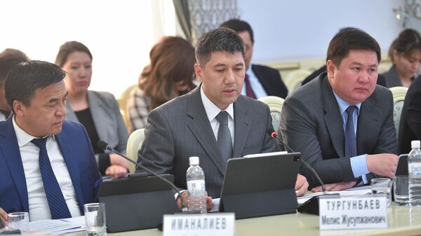 Жаратылыш ресурстары, экология жана техникалык көзөмөл министри Мелис Тургунбаев министрлер кабинетинин кезектеги жыйынында - Sputnik Кыргызстан