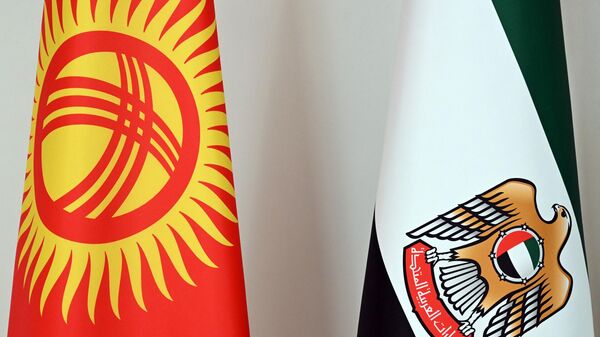 Флаги Кыргызстана и ОАЭ. Архивное фото - Sputnik Кыргызстан