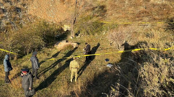 Схрон оружия и боеприпасов в горной местности Ак-Суйского района - Sputnik Кыргызстан