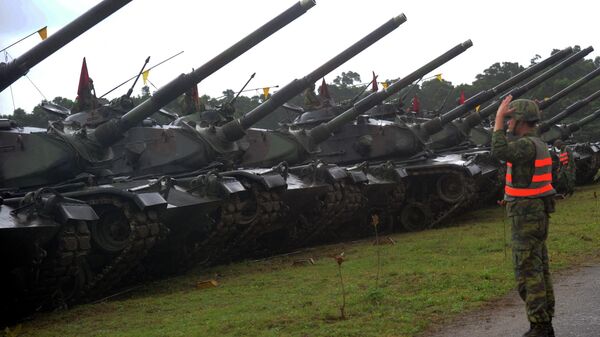 Американские танки M60-A3 на военных учениях Тайвани. Архивное фото - Sputnik Кыргызстан