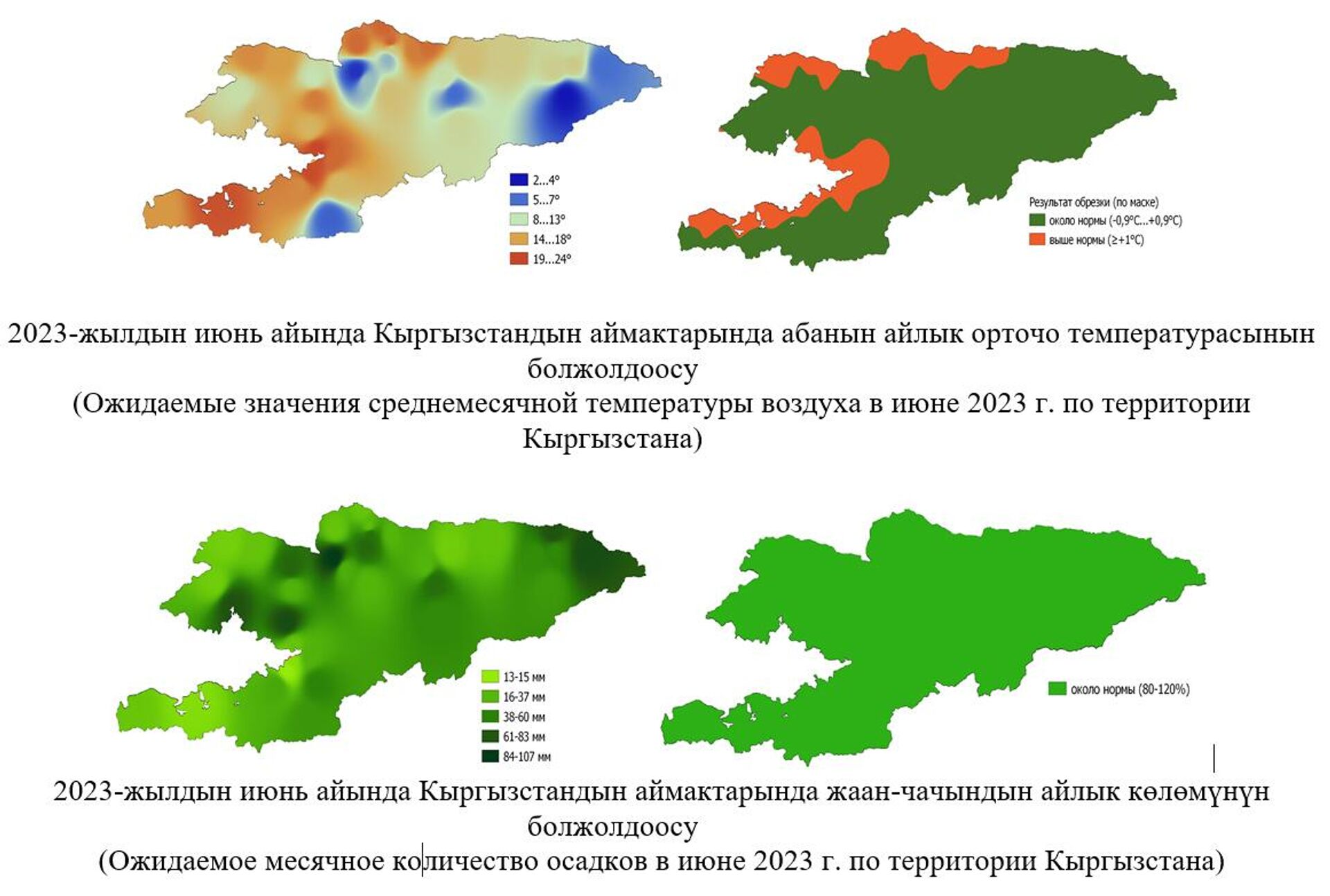 Среднемесячная температура воздуха и количество осадков в Кыргызстане в июне 2023 года - Sputnik Кыргызстан, 1920, 16.05.2023