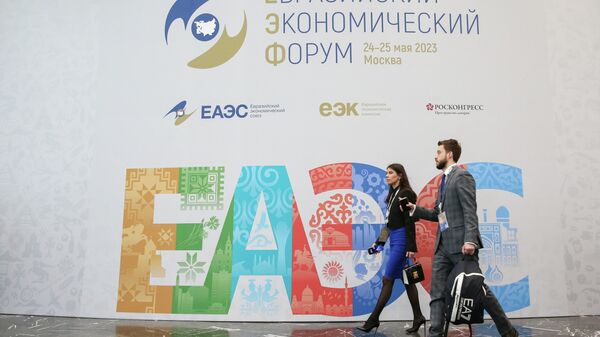 Москвада өтүп жаткан II Евразиялык экономикалык форумунун катышуучулары - Sputnik Кыргызстан