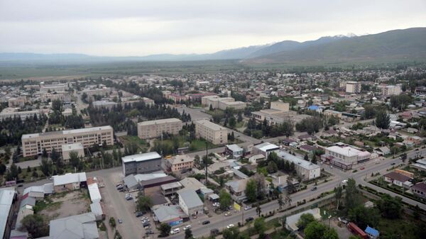 Вид на город Каракол с дрона. Архивное фото - Sputnik Кыргызстан