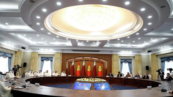 Государственный визит эмира Катара Шейха Тамим бин Хамада Аль Тани в Кыргызстан - Sputnik Кыргызстан
