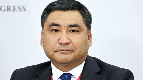 Министр экономики и коммерции Данияр Амангельдиев на ПМЭФ-2023 - Sputnik Кыргызстан