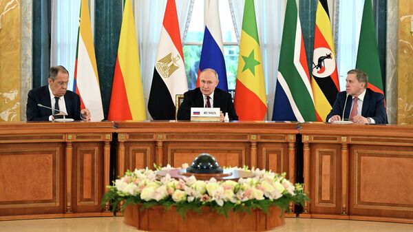 Президент РФ В. Путин принял лидеров ряда африканских государств - Sputnik Кыргызстан