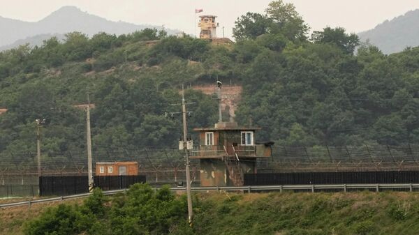Түштүк жана Түндүк Кореянын чек арасы. Архив - Sputnik Кыргызстан