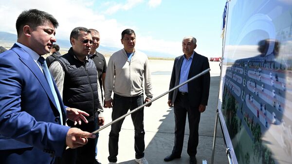 Начало строительства нового аэровокзала в аэропорту Иссык-Куль - Sputnik Кыргызстан