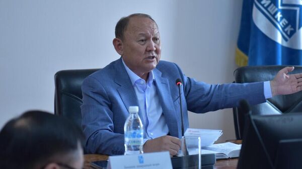 Внеочередное совещание мэра Бишкека Эмилбека Абдыкадырова с акимами районов - Sputnik Кыргызстан
